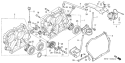 Part Location Diagram of 15520-883-881 Honda Switch Assembly.-Oil Alert Unit