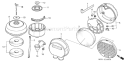 Part Location Diagram of 17421-841-000 Honda Cap-Air Cleaner