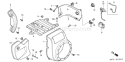 Part Location Diagram of 36100-883-812 Honda Switch Assembly.-Engine Stop