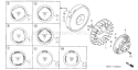 Page L Diagram and Parts List for G150 Type PEAF - VIN# -1000001-2017901 Honda Engine