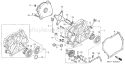 Page H Diagram and Parts List for G150 Type PEAF - VIN# -1000001-2017901 Honda Engine
