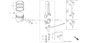 Part Location Diagram of 13281-883-010 Honda Dipper-Connecting Rod