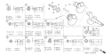 Page H Diagram and Parts List for G200 Type SZDW - VIN# -1000001-2344556 Honda Engine