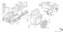 Part Location Diagram of 19613-889-800 Honda Grommet-Switch Cord