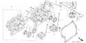 Part Location Diagram of 15529-889-890 Honda Clamp-Tube