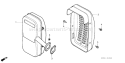 Page L Diagram and Parts List for G35 Type Q1 - VIN# -1000001-1101308 Honda Engine