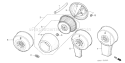 Page A Diagram and Parts List for G400 Type VB6 - VIN# -1000001-1096409 Honda Engine