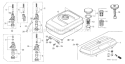 Page K Diagram and Parts List for G400 Type VB6 - VIN# -1000001-1096409 Honda Engine