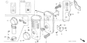 Part Location Diagram of 18381-890-800 Honda Gasket-Muffler