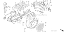 Page K Diagram and Parts List for G400 Type V - VIN# -1000001-1096409 Honda Engine