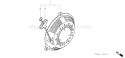 Part Location Diagram of 28400-ZL8-033ZA Honda Recoil Starter Assembly