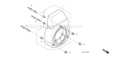 Page H Diagram and Parts List for GC135 Type VXA Honda Engine