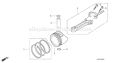 Page L Diagram and Parts List for GCV135 Type A2D - VIN# GJAF-1000001-1000165 Honda Engine