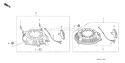 Page M Diagram and Parts List for GCV135 Type A2D - VIN# GJAF-1000001-1000165 Honda Engine