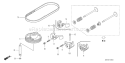 Page B Diagram and Parts List for GCV135 Type A2D - VIN# GJAF-1000001-1000165 Honda Engine