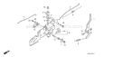 Part Location Diagram of 16674-ZM0-V30 Honda Rod- Choke