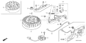 Part Location Diagram of 19612-ZM0-000 Honda Plate- Side
