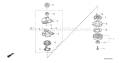 Page B Diagram and Parts List for GCV160A Type BHH - VIN# GJAEA-1000001-5386302 Honda Engine