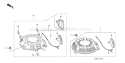 Page M Diagram and Parts List for GCV160LA0 Type N5RB Honda Engine