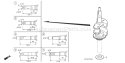 Part Location Diagram of 06131-Z8D-W50 Honda Crankshaft