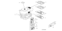 Part Location Diagram of 87516-ZH7-010 Honda Mark- Operator Caution