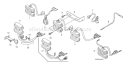 Part Location Diagram of 32105-ZJ1-800 Honda Sub-wire Harness Assy