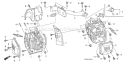 Page F Diagram and Parts List for GCV520U Type SEE4 Honda Engine