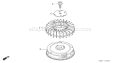 Page H Diagram and Parts List for GCV520U Type SEE4 Honda Engine