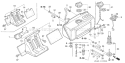 Page L Diagram and Parts List for GD320 Type VAE - VIN# GPB-1000001-1008896 Honda Engine