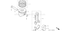 Page P Diagram and Parts List for GD320 Type VAE - VIN# GPB-1000001-1008896 Honda Engine