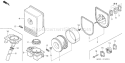 Page A Diagram and Parts List for GD410 Type QAE - VIN# GPA-1000001 Honda Engine