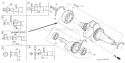 Page E Diagram and Parts List for GD410 Type QAE - VIN# GPA-1000001 Honda Engine