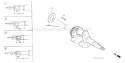 Page E Diagram and Parts List for GS190A Type QBA2 Honda Engine