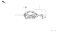 Page M Diagram and Parts List for GSV190A Type N1R - VIN# GJACA-1000001 Honda Engine