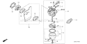 Page C Diagram and Parts List for GSV190A Type N1R - VIN# GJACA-1000001 Honda Engine
