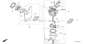 Part Location Diagram of 16100-Z2D-821 Honda Carburetor Assy - Bb65d A
