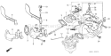 Part Location Diagram of 16573-879-010 Honda Spring- Lever Setting