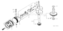 Part Location Diagram of 13310-888-000 Honda Crankshaft