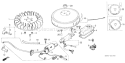 Part Location Diagram of 30569-888-000 Honda Grommet- Primary Wire