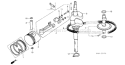 Part Location Diagram of 13281-879-000 Honda Washer A- Connecting Rod