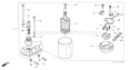 Page M Diagram and Parts List for GV400 Type ADJB - VIN# -1000001-1006101 Honda Engine