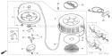Page L Diagram and Parts List for GV400 Type ADJB - VIN# -1000001-1006101 Honda Engine