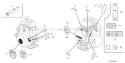 Part Location Diagram of 87601-Z0D-R10 Honda Mark- Type - Krs2