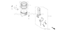 Page N Diagram and Parts List for GX100 Type VA2 Honda Engine