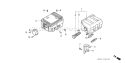 Page N Diagram and Parts List for GX110 Type QX Honda Engine