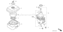Page C Diagram and Parts List for GX120K1 Type H1 - VIN# GC01-4300001 Honda Engine