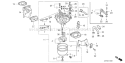 Page F Diagram and Parts List for GX120K1 Type H1 - VIN# GC01-4300001 Honda Engine