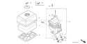 Page A Diagram and Parts List for GX120K1 Type WKT2 Honda Engine