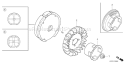 Page J Diagram and Parts List for GX120K1 Type WKT2 Honda Engine