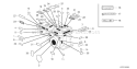 Page M Diagram and Parts List for GX120K1 Type WKT2 Honda Engine